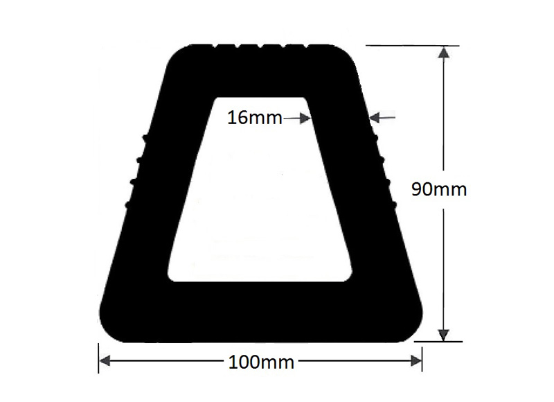 SOLID RUBBER BLOCK 35MM X 50MM X 250MM E P D M RUBBER AUSTRALIAN MADE PACKING 